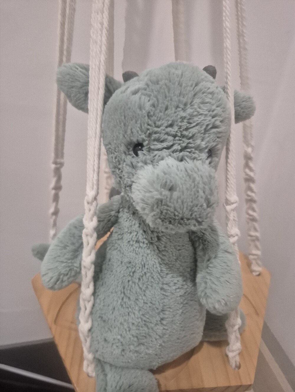 Bashful Dragon Jellycat Sage Green 12 Inch Medium Retired - Picture 7 of 8